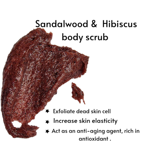 SANDALWOOD & HIBISCUS EXFOLIATING BODY SCRUB